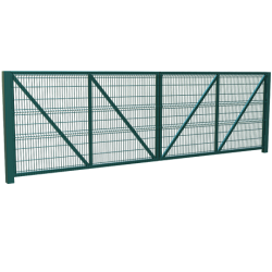 Ворота распашные RAL 6005